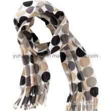 New Winter Warm Knitting Printed Polar Fleece Lady Scarf